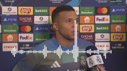 El 'enganchón' de Mbappé en zona mixta