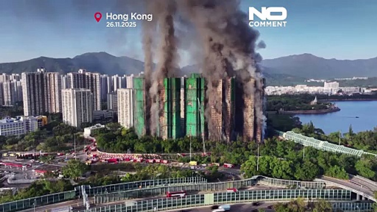 Hongkong: Mindestens 44 Tote, Hunderte vermisst bei Brand in Wohnanlage