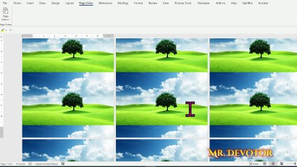 Word Tutorial: Add Background Image to a Single Page