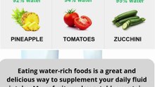 Vegetables and fruit with the highest water content