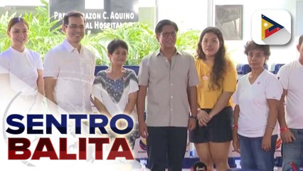Office of the President, magbibigay ng P15M na dagdag-tulong sa Baseco Hospital; PBBM, namahagi rin ng 'Charitimba' | ulat ni Cleizl Pardilla