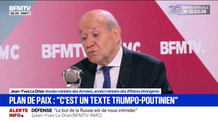Service militaire volontaire: "Ça fait partie de la dissuasion", pour l'ancien ministre des Armées et des Affaires étrangères Jean-Yves Le Drian
