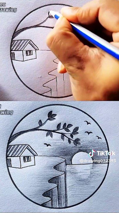 ✏️. Art with beautiful scenery