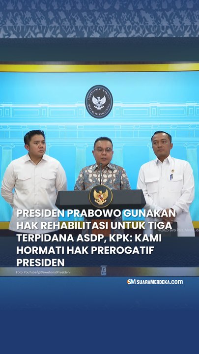 Presiden Prabowo Gunakan Hak Rehabilitasi untuk TigaTerpidana ASDP