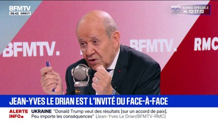 Défense: "Il y a un schisme transatlantique", affirme l'ancien ministre des Armées Jean-Yves Le Drian