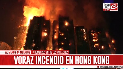 Incendio en Hong Kong: hay cuarenta y cuatro muertos confirmados y cientos de desaparecidos