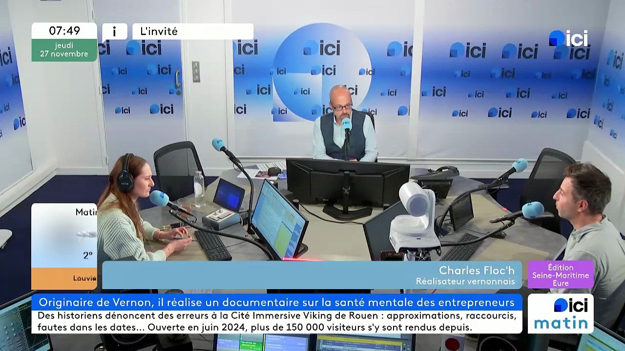 Originaire de Vernon, il réalise un documentaire sur la santé mentale des entrepreneurs