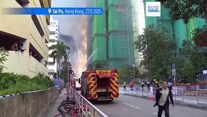 Al menos 55 muertos y 279 los desaparecidos en el incendio de un complejo de torres en Hong Kong