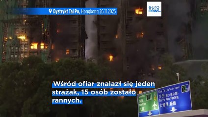 55 ofiar śmiertelnych pożaru kompleksu mieszkalnego w Hongkongu
