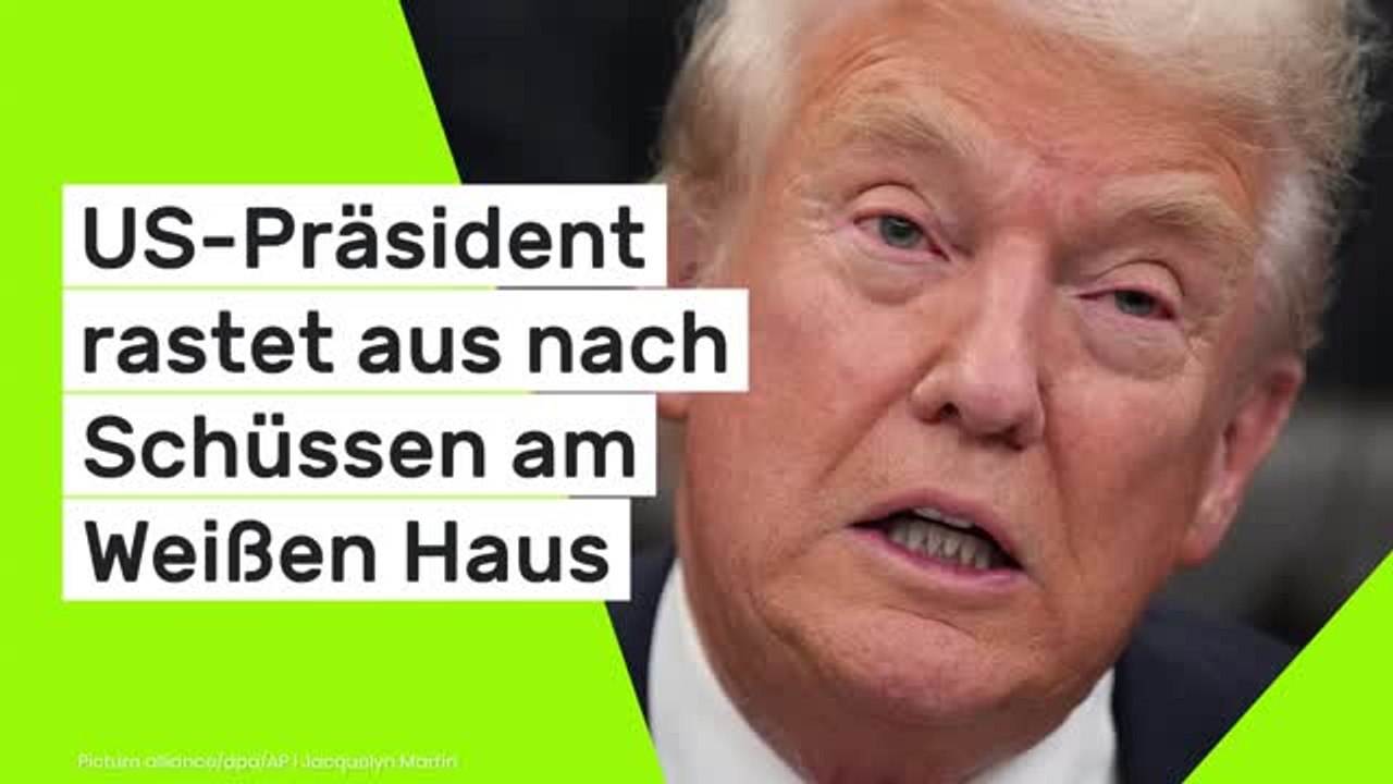 Donald Trump: US-Präsident rastet aus nach Schüssen am Weißen Haus und wütet gegen Biden