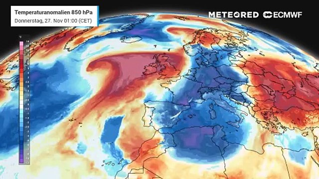 Die Wetterlage kippt zum Start in den Advent komplett! Nach deutlich zu kalt kommt jetzt zu warm