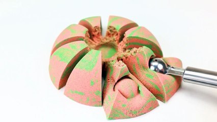 Kinetic Sand ASMR_ Satisfying Sand ASMR Cutting_ Relaxing Kinetic Sand ASMR Beautiful Sand Art 🎨