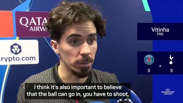 Vitinha stays grounded despite hat-trick hero performance against Tottenham