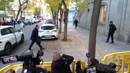 Llegada de Ábalos al Tribunal Supremo