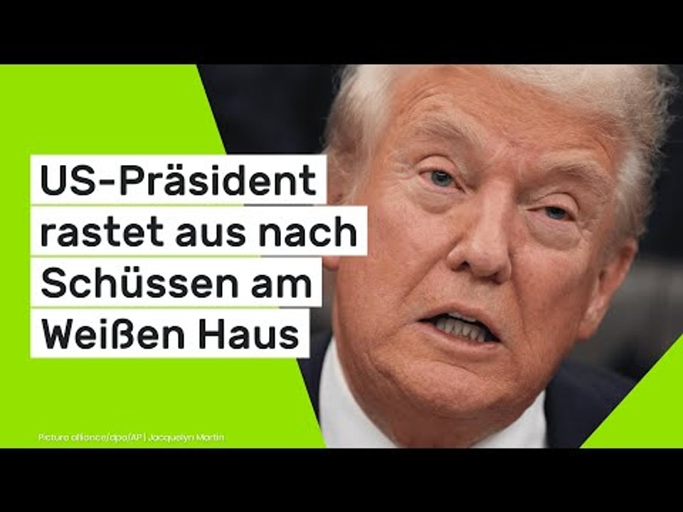 Donald Trump: US-Präsident rastet aus nach Schüssen am Weißen Haus und wütet gegen Biden