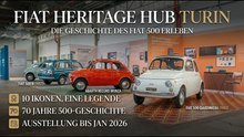 Fiat zeigt im Heritage Hub Turin 70 Jahre 500-Geschichte