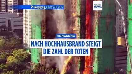 Hochhaus-Feuer in Hongkong: 32-stöckige Gebäude weiter in Flammen, Zahl der Toten steigt