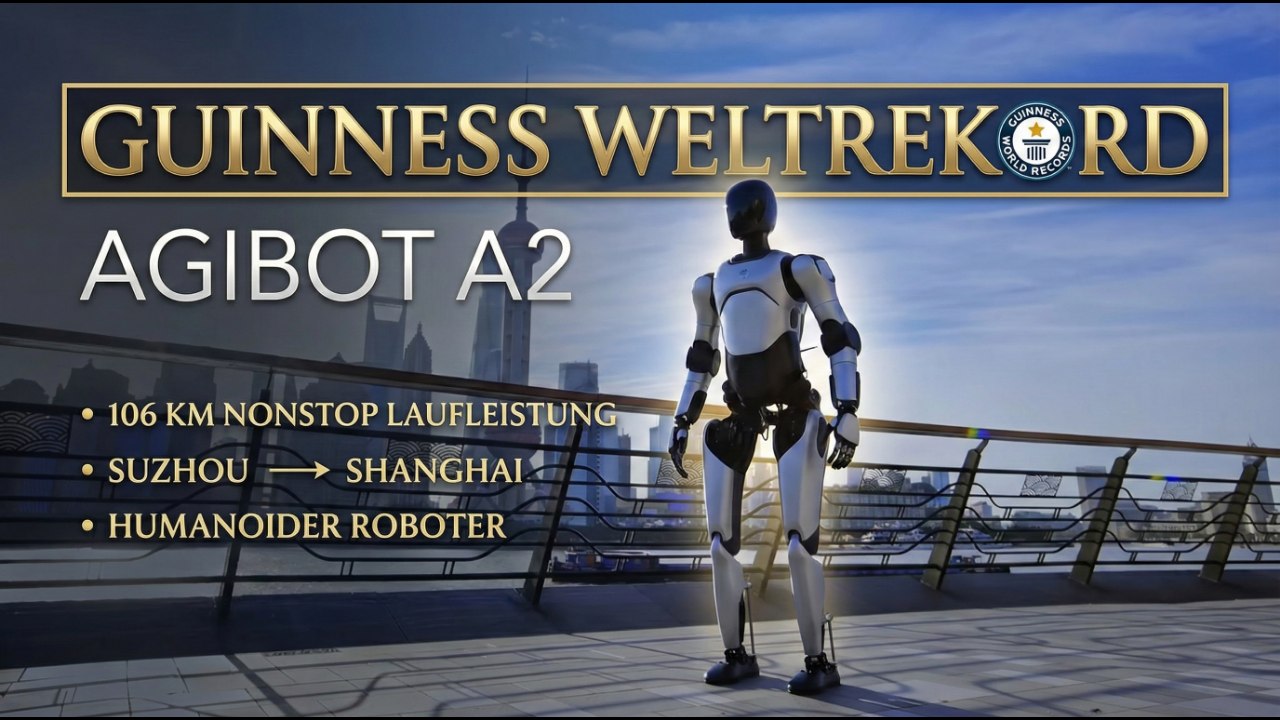 Rekordmarsch: AgiBot A2 läuft 106 km durch China!