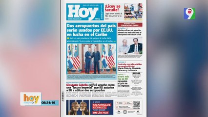 Titulares prensa dominicana jueves 27 de noviembre 2025 | Hoy Mismo