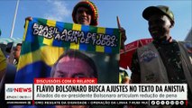 Flávio Bolsonaro busca ajustes no texto da anistia