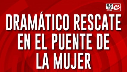 Buscan intensamente a un hombre que se arrojó al río desde el Puente de la Mujer