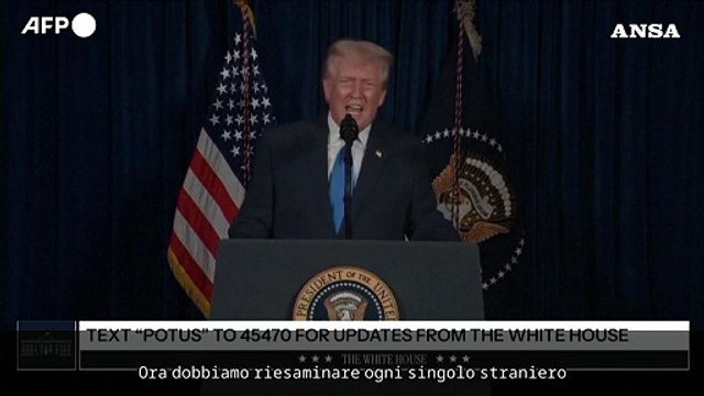 Trump sul sospettato della sparatoria alla Guardia Nazionale: Un afghano entrato negli Usa nel 2021