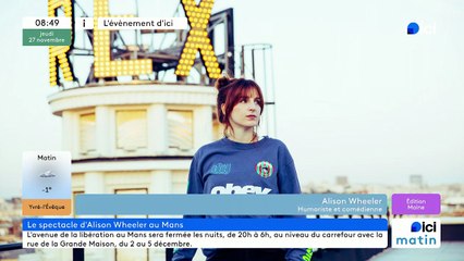 Alison Wheeler en spectacle au Mans