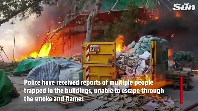 Deadly inferno engulfs THREE high rise apartments with residents trapped in Hong Kong