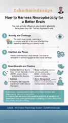 How to harness neuroplasticity for a better brain #shorts