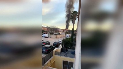 Un incendio en una industria de Caldes de Montbui corta la circulación de la C-59