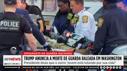 Trump anuncia morte de guarda baleada em ataque perto da Casa Branca