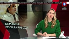 Guadalupe Mendoza exige a Fernández Noroña disculparse con la viuda de Carlos Manzo