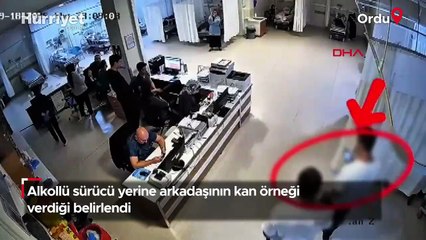 Alkollü sürücü yerine arkadaşının kan örneği verdiği belirlendi