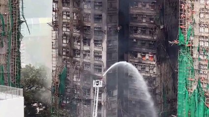 Hong Kong investigará posibles prácticas "corruptas" en obras del complejo incendiado