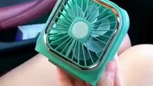 Mini Portable Clip-On Hand Fan 💨✨ Rechargeable Cooling On-the-Go | Pocket-Size Power for Hot Days 🇺🇸