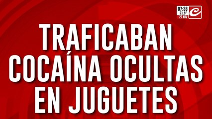 Operativo "Peluche": incautan cargamento de cocaína oculto en varios muñecos