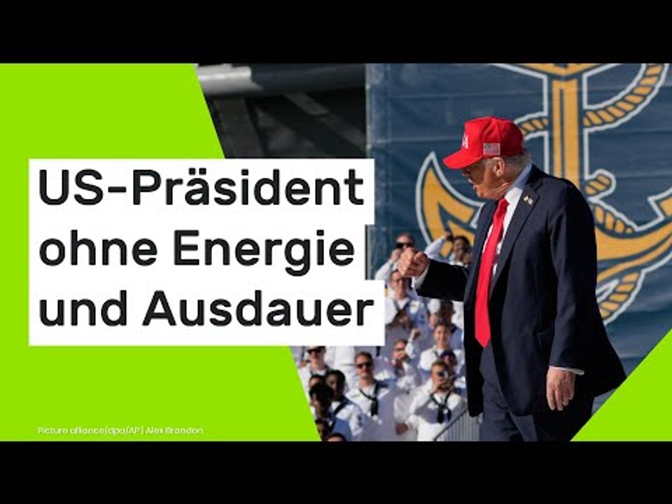 Trump ohne Energie und Ausdauer