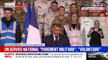 Dépôt des candidatures, sélection, équipement... Emmanuel Macron définit les contours du nouveau service militaire volontaire