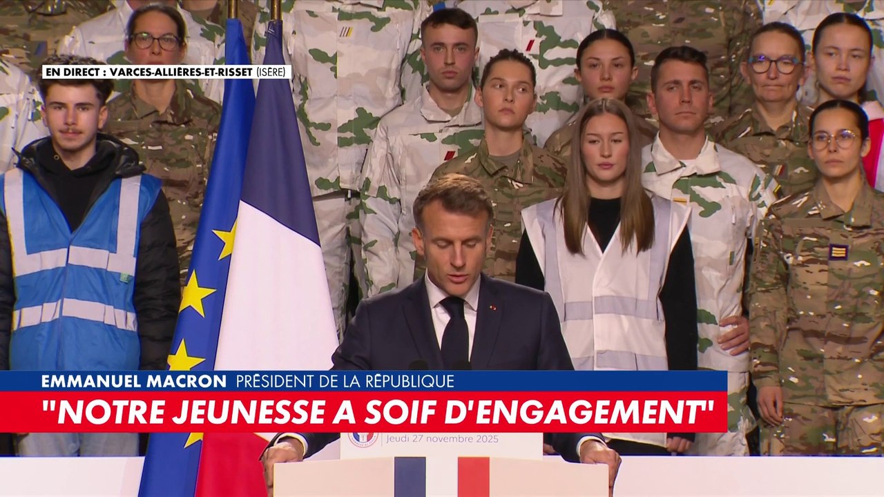 Emmanuel Macron sur le service national : «Nos jeunes participeront à toutes les missions, à tous les postes, du terrain à l'état-major. Les jeunes serviront uniquement sur le territoire national»