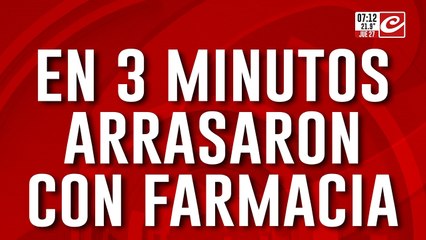 Mecheras al acecho: arrasaron con una farmacia y quedaron escrachadas