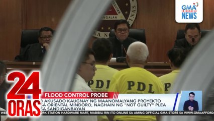 8 akusado kaugnay ng maanomalyang proyekto sa Or. Mindoro, naghain ng “not guilty” plea sa Sandiganbayan | 24 Oras