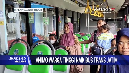 Animo Masyarakat Tinggi Naik Bus Trans Jatim Koridor Malang Raya