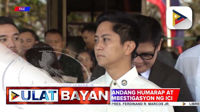 Rep. Sandro Marcos, handang humarap at makipagtulungan sa imbestigasyon ng ICI | ulat ni Mela Lesmoras