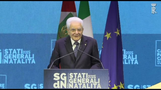 Mattarella: Libertà di avere figli è dovere delle strutture pubbliche