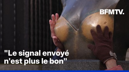 Des élus veulent interdire de toucher les seins de la statue de Dalida à Paris