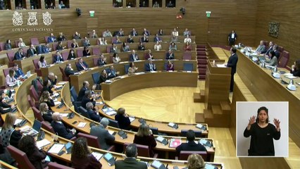 Pérez Llorca, en su discurso de investidura