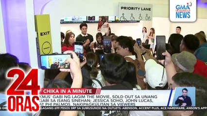 KMJS' Gabi ng Lagim The Movie, sold out sa unang gabi sa isang sinehan; Jessica Soho, John Lucas, at Phi Palmos, nakipagkulitan sa viewers | 24 Oras