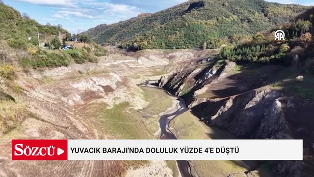 Yuvacık Barajı'nda doluluk yüzde 4'e düştü