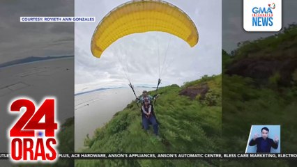 Nag-paraglide sa Rizal, nag-emergency landing sa mga puno dahil sa panahon; success sa ikatlong attempt | 24 Oras