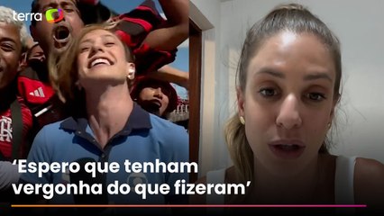 Repórter se pronuncia após ter cabelo puxado por torcedores do Flamengo: ‘Foi uma agressão’